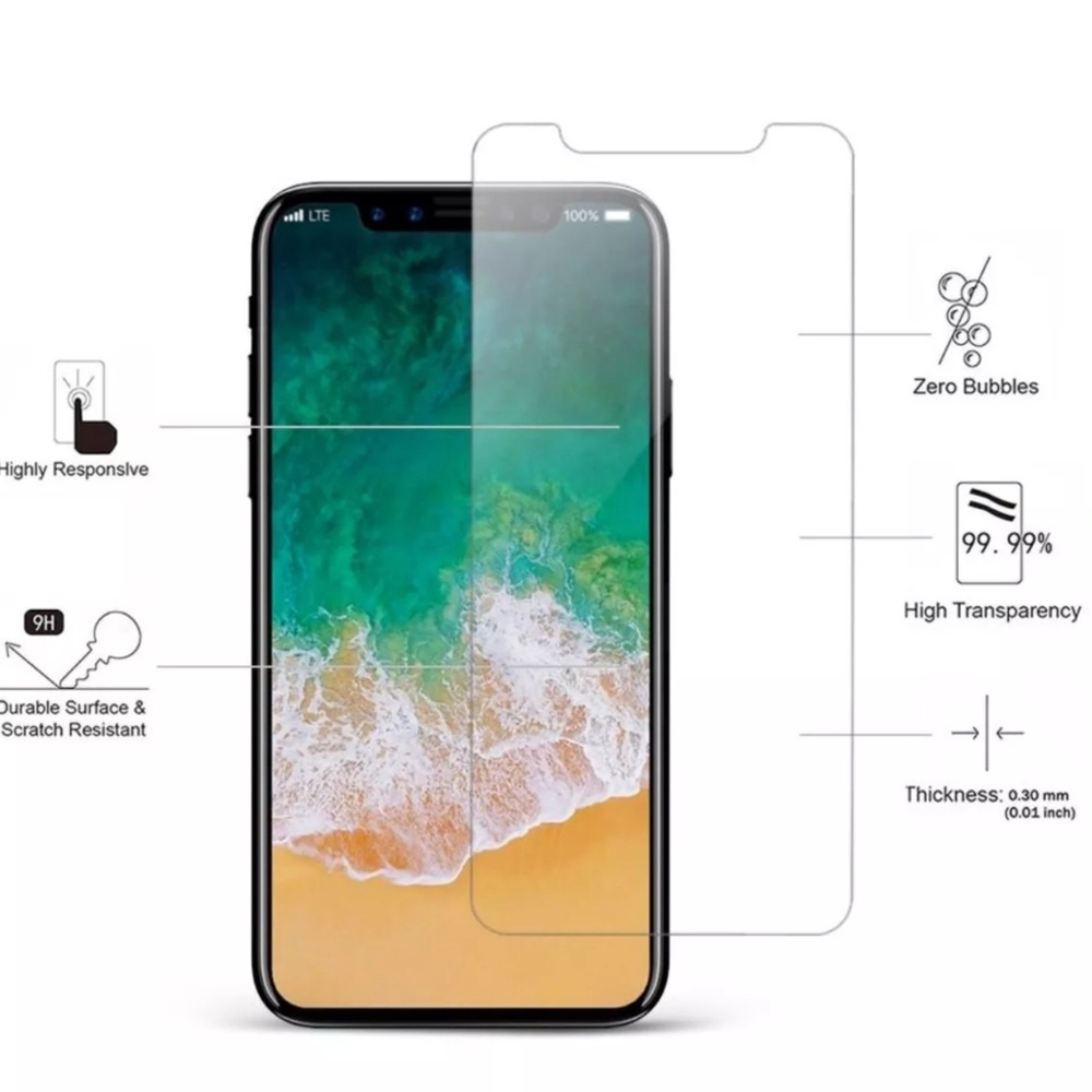 Premium HD Tampered Glass for iPhone x
